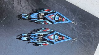 Pendientes largos estilo boho