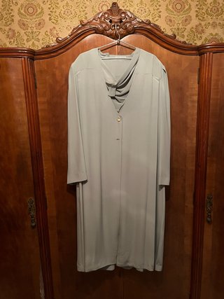 Vestido vintage verde oliva
