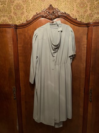 Vestido vintage verde oliva