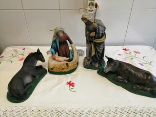 Nacimiento Belén Antiguo completo