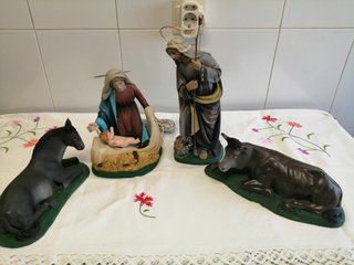 Nacimiento Belén Antiguo completo