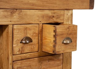MOBILE DA BAGNO IN LEGNO MASSELLO E MARMO MADE IN