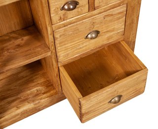 MOBILE DA BAGNO IN LEGNO MASSELLO E MARMO MADE IN