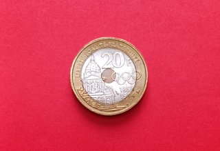 20 franchi FRF commemorativi 1994 de Coubertin-CIO