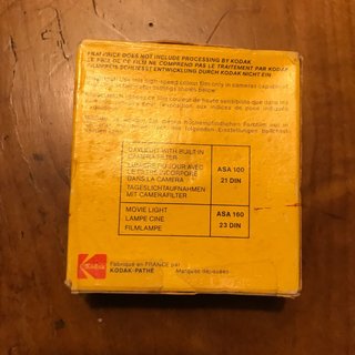 Pelicula virgen Ektachrome 160 Type A Super8.