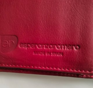 Cartera vintage Piel y Tejido Combinado