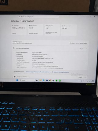 Portátil ASUS TUF Gaming RTX 4050
