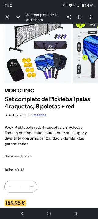 Set Pickleball completo