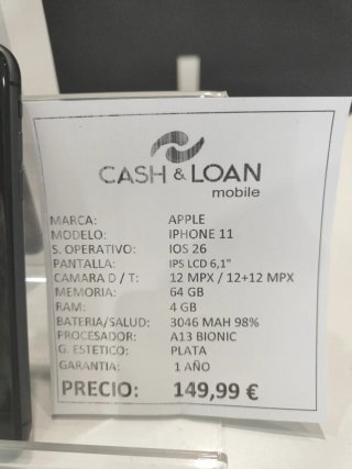 iPhone 11 64GB Negro