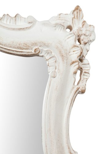 Specchiera da parete in legno finitura bianco anti