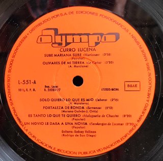 LP Curro Lucena - Cante Flamenco