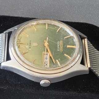 Seiko Type II JDM verde Kanji 1976 Quartz