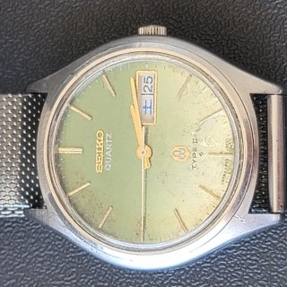 Seiko Type II JDM verde Kanji 1976 Quartz