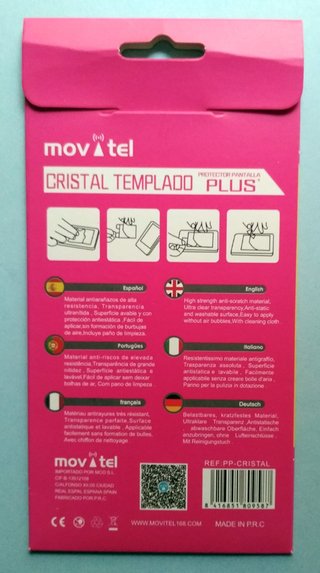 Cristal templado para iPhone SE/5/5S