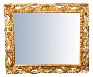 Specchio da parete verticale/orizzontale in legno