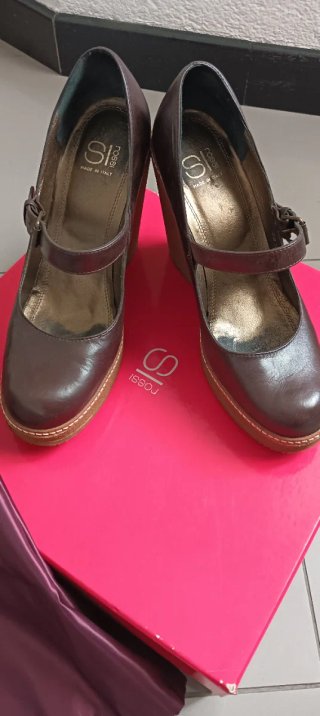 Sergio Rossi scarpe con zeppa tg 38