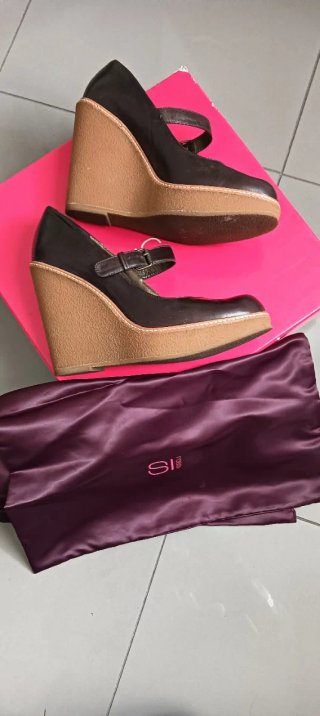 Sergio Rossi scarpe con zeppa tg 38