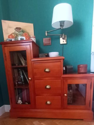 Conjunto mesitas noche madera maciza