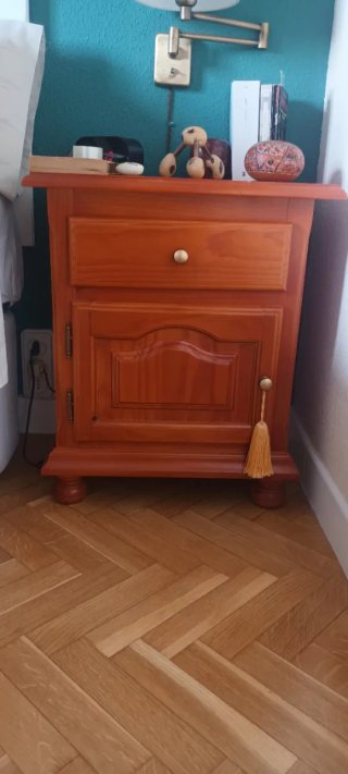 Conjunto mesitas noche madera maciza