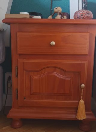 Conjunto mesitas noche madera maciza