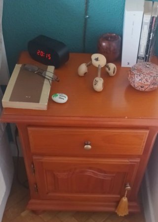Conjunto mesitas noche madera maciza