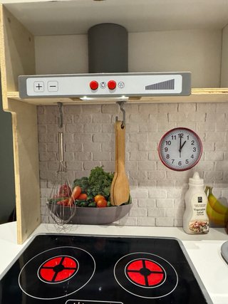 Cocina de juguete con luz y utensilios de cocina