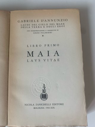 Libro Gabriele D’Annunzio vintage