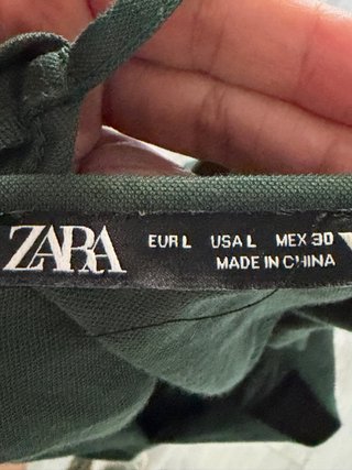 Vestido largo verde zara L