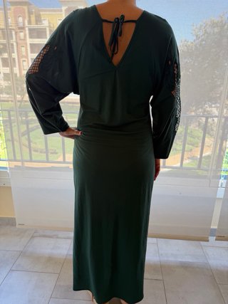 Vestido largo verde zara L