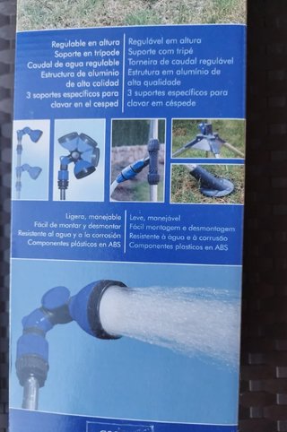 Ducha de jardín con trípode regulable