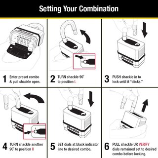 Master Lock M175XDLF cerradura combinación