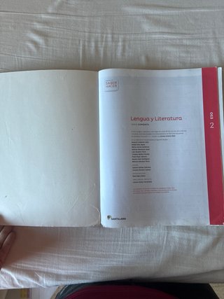 Lengua y literatura, 2 ESO