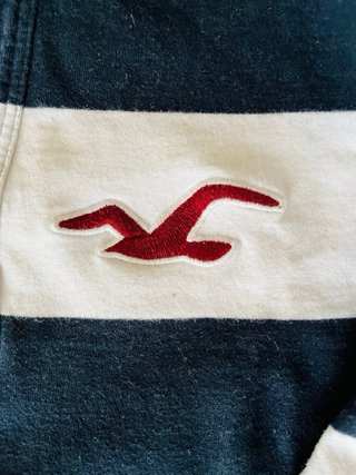 Camiseta manga larga tipo rugby Hollister - Rayas