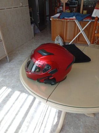 Casco Rojo Talla L