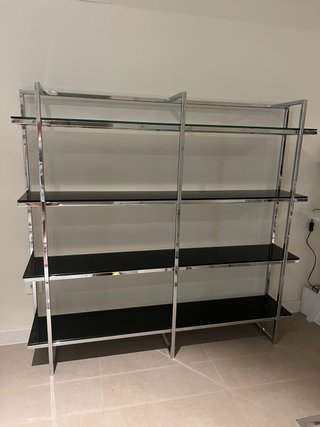 Estantería Acero y Cristal templado