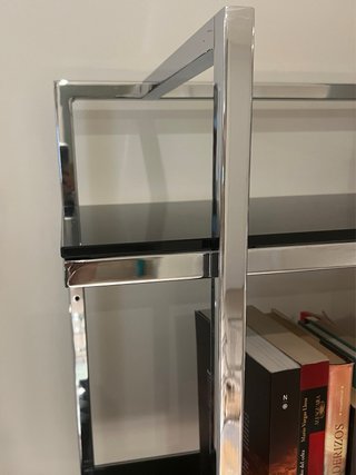 Estantería Acero y Cristal templado