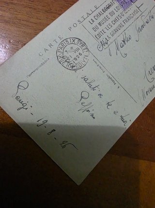 Parigi 1926 diretta a Matteo Sandretti