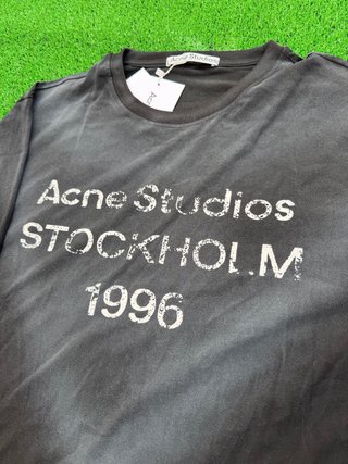 Camiseta larga negra de acne studios