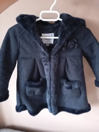 Abrigo infantil acolchado azul marino