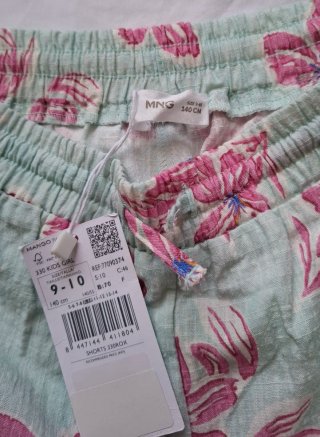 Shorts estampado flores Mango