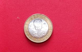 1000 lire commemorativa San Marino 1999 Allegoria