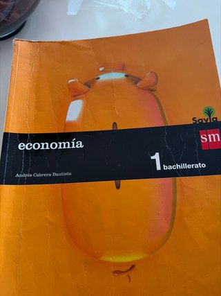 Economía : 1 Bachillerato Savia