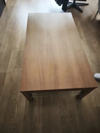 Dos Mesas una de  comedor y otra de centro madera