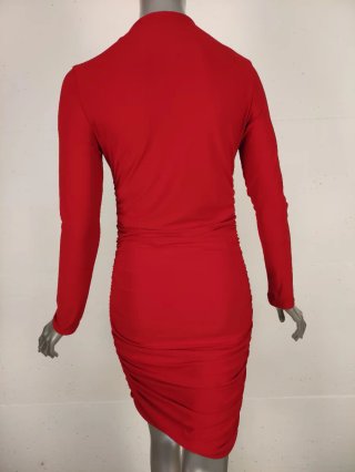 Tubino Rosso estivo maniche lunghe