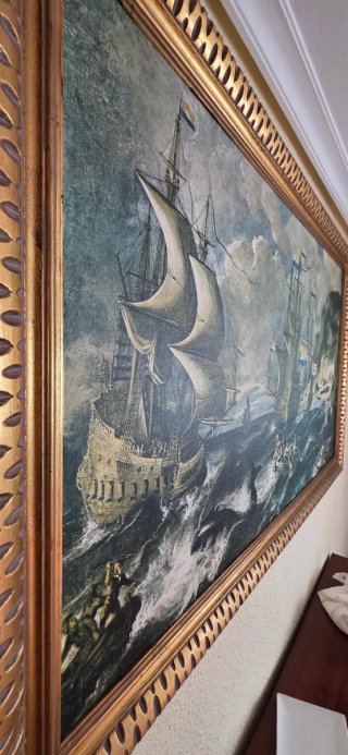 Cuadro Clásico "La Caza de la Ballena" 168x105
