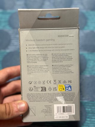Mars Gaming MMW3W – Ratón Gaming Inalámbrico RGB