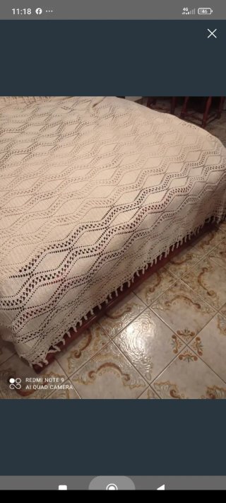 Colcha de crochet sin estrenar