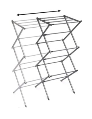 InnovaGoods® Tendedero Vertical Metálico Plegable