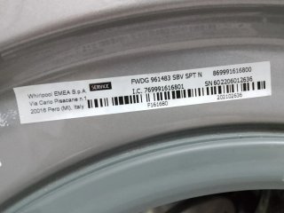 Lavadora/secadora 9/6kg Whirlpool con motor invert