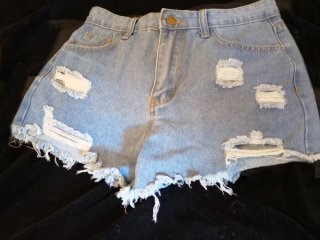 Pantalones vaqueros cortos de mujer talla S